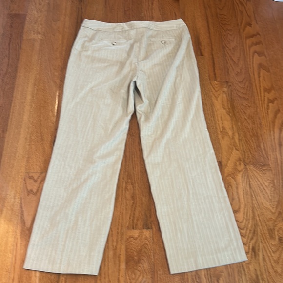 JONES NEW YORK stretch HIGH WAISTED WIDE LEGS STRIPED IN SIZE 12 p - Picture 6 of 7